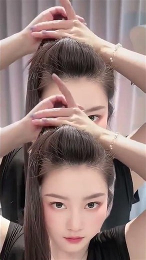 ✨Easy Front Puff Hairstyle Tutorial 💇‍♀️✨
