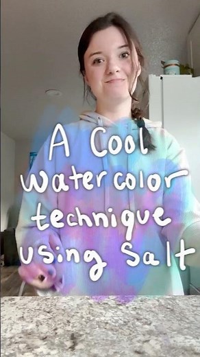 A Cool Watercolor Technique Using Salt #art #traditionalart #arttips #watercolor