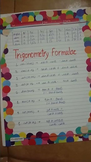 project on trigonometry maths cbse