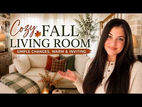 COZY FALL LIVING ROOM 🍂 Simple Decorating Ideas for a Warm & Inviting Home