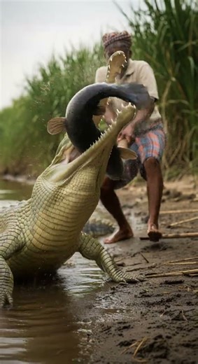 Crocodile’s Mouth Stuck with Slug – Man Saves Incredible Animal Save #animalrescue #wildlife #hero
