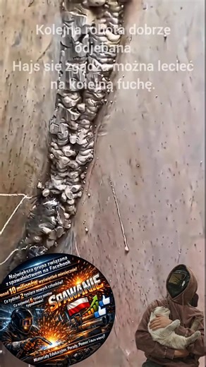 ​A Ty jak oceniasz to „lico”? Pisz w komentarzu! 👇 #spawanie #Klejun #fuszerka #budowlanka