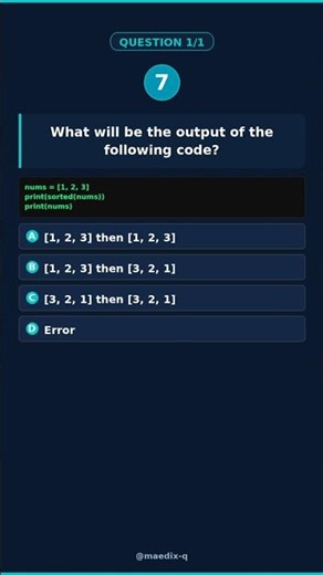 Python Quiz: sorted() vs Original List