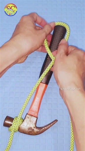 Knot rope tip diy at home 💡 Easy life hack