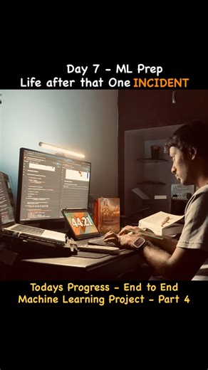 Sumanthuuuu on Instagram: "Today’s session: transforming and preprocessing numerical features, selecting and training models, and leveling up evaluation with cross-validation. Every detail—from scaling attributes to validating results—makes for smarter, more reliable predictions. Join my timelapse as I code, read, and refine my workflow. Consistency and curiosity—this is how real ML progress happens! [ Transformation pipeline, data preprocessing, numerical features, model training, cross-validat