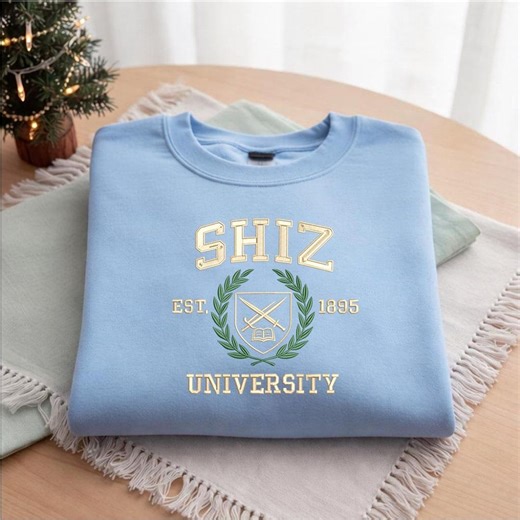 Shiz University Embroidery Design, Vintage College Crest Embroidery File, School Logo Machine Embroidery Pattern Classic Style - Etsy