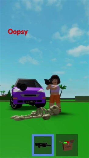 Dora ran over another predation #funny #roblox #robloxedit