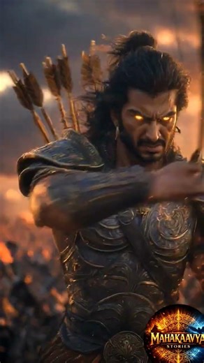 The Greatest Archer of Mahabharata 🏹✨When Arjun Entered Battle Mode 😈🔥 #arjun