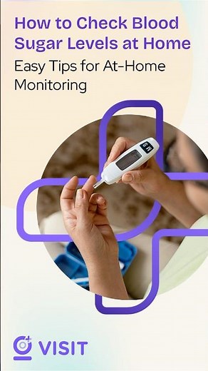 How to Check Blood Sugar at Home | Blood Sugar Test App | Sugar Test Machine | Visit Health #Shorts