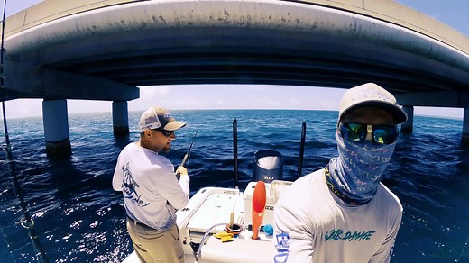 Gary's channel 2 bridge tarpon! Awesome battle fishing the bridges in Islamorada for the elusive tarpon 'megalops atlanticus'. | Islamorada Tarpon Fishing