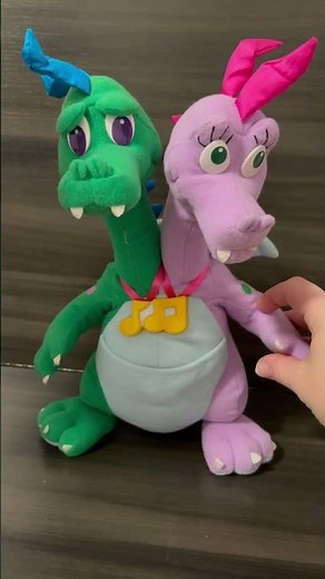 Dragon Tales Playskool Hasbro ZAK & WHEEZIE 12" Plush LIGHTS GLOW TALKS 1999