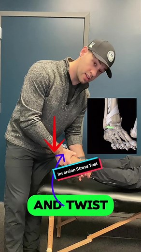 Ankle Inversion Stress Test ##ligament##atfl##anklesprain##inversionstresstest##anklepain##PT##physicaltherapy##ResurgencePT