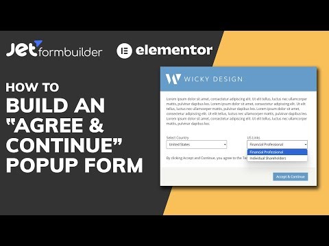 Conditional Popup Form Tutorial | JetFormBuilder + Elementor