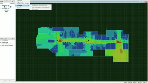 Depthmap X空间句法分析闭合空间连接度，整合度和深度，因为之前CAD图纸都统一好了，也改好了，所以本视频一共四个图，统一分析数据，填写数据