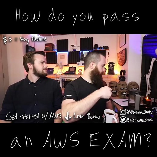 Gettin’ up in the cloud to talk about the AWS Solutions Architect Associate Exam. #aws #awscsaa #ccna