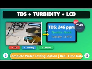 STM32 Water Quality Monitor | TDS + Turbidity Sensor with LCD Display in Hindi