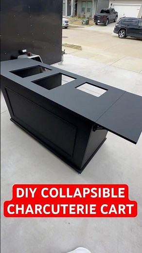 DIY collapsible charcuterie cart—perfect for any event and fully customizable. Follow for more!