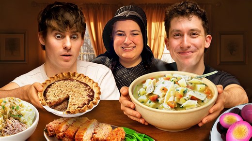 Two Brits try real Amish comfort food!