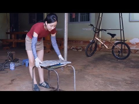 Amazing Talented 18-Year-Old Genius Girl Helps a Neighbor Restore a Non-Working Old Welding Machine