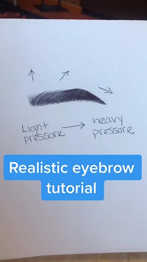 Realistic Eyebrow Drawing Tutorial