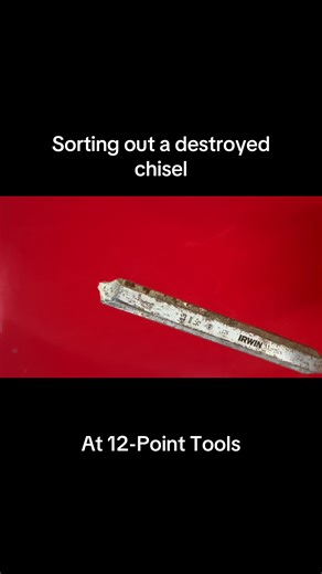 This chisel was destroyed! But we fixed it! #fyp #chisel #sharpening #woodworking #diy
