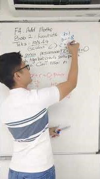 TINGKATAN 4 | MATEMATIK TAMBAHAN | BAB 2: Kuadratik (Punca-Punca) [teks: m/s 44]. #addmaths