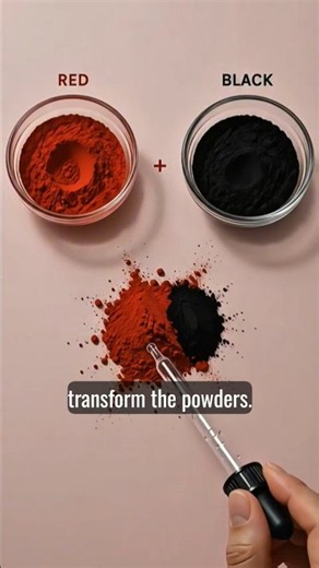 Red + Black Color Mixing ❤️🖤 | Satisfying Color Transformation | Color Theory #Shorts #colortheory
