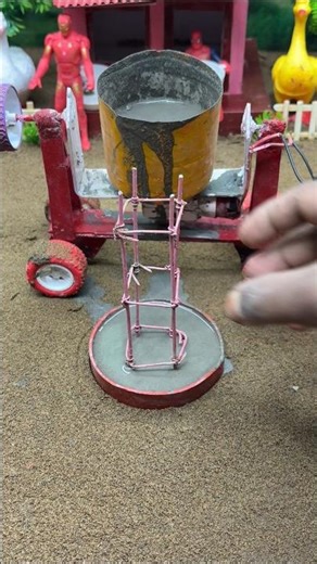 DIY Mini Tractor Construction 🚜 | Cement Mixing Machine | Creative Village Life Model