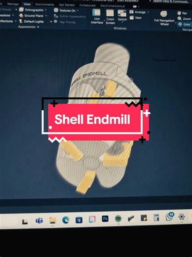 Shell End Mill #mechanicaldesign #fyp #engineering #teknikmesin