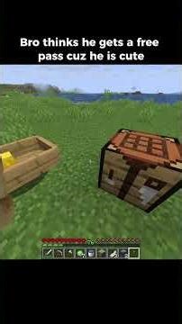 Bro thinks he gets a free pass cuz he is cute