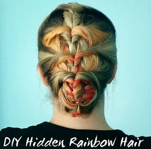 Hair DIY: How to Do Hidden Rainbow Hair