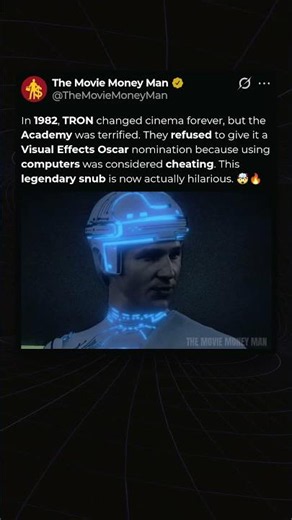 Why TRON (1982) Was Actually Banned From The Oscars #movietrivia