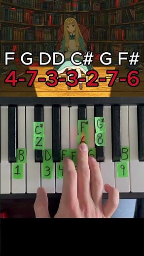 Gone Angels - Piano Tutorial #pianotutorial #shorts #forsaken #animeshorts #easypianotutorial