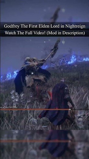 This Mod adds Godfrey The First Elden Lord to Nightreign! #eldenring #nightreign #gaming