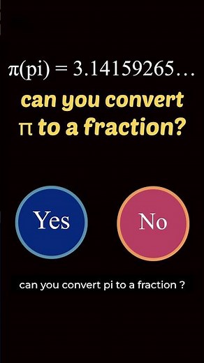 Can you convert π(pi) to a fraction? rational/irrational number, finite/repeating decimal