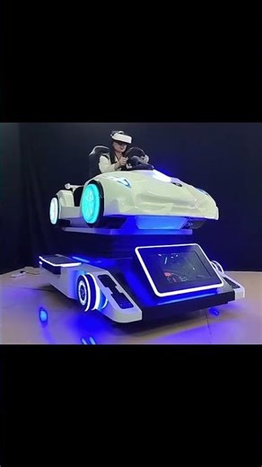 Put on the VR headset and instantly sit inside the race car cockpit!