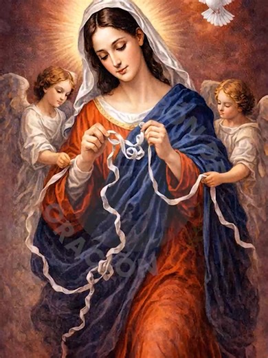 Martes con María Entrega tus problemas a la Virgen Desatanudos #virgendesatanudos