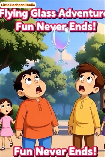 Motu Patlu Funny Kids Cartoon | Flying Glass Adventure | 2D Animation”