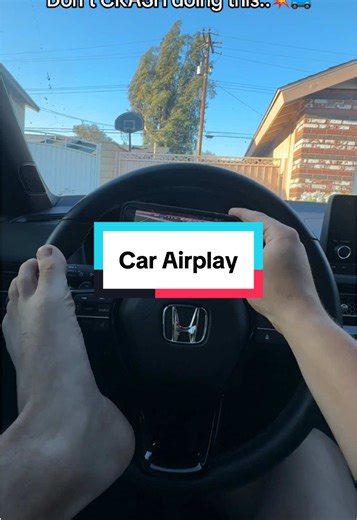 I love how this 2026 wireless carplay adapter uses airplay to broadcast my phones screen on my car screen which makes me be able to use it as a car TV adaprer #wirelesscarplay #carplayadapter