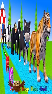 Aprende los colores para niños pequeños con un juego de tobogán largo con vacas, elefantes, gorilas, hipopótamos, tigres y los últimos animales adorables | Canciones infantiles de Hop Owl🌈🦉 Videos infantiles | Dibujos animados infantiles | Educación para niños . . . . . canciones infantiles dibujos animados para niños aprender colores #kids #leararncolors #song #fyp #reels | Hop Hop the Owl - Learn Colors - Nursery Rhymes