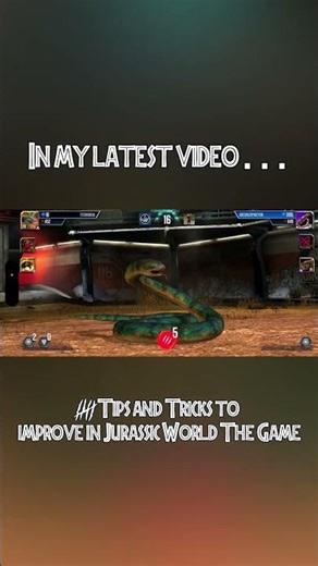 New Video Jurassic World The Game Tips & Tricks #viral #jurassicworld #mobile #shorts #indominusrex