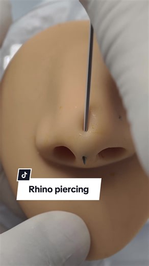 Rhino piercing fake toy #piercing #piercings #asmr #fypシ #fy | rhino piercing