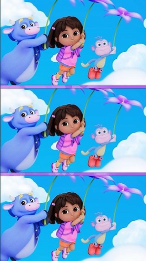 Dora & Boots fly in the sky! #shorts