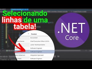 Como selecionar linhas de uma tabela com o Datatables | ASP NET CORE MVC #14