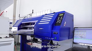 4 heads DTF printer, 9 colors with fluorescent inks. | HJD machinery