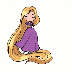 Rapunzel Clipart, Princess PNG, Fairytale, Blondie, Tower, Pascal, Maximus, Hand Drawn, Cute Glitter Kids Art - Etsy