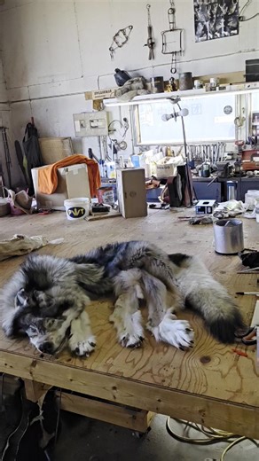 Another unique and beautiful wolf ready to go home!! Saskatchewan definitely produces some of the nicest wolves anywhere in the world!! | Gordo's Crick of the Valley Saskatchewan fine furs.