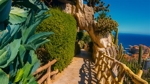 Exploring Monaco Jardin Exotique garden views
