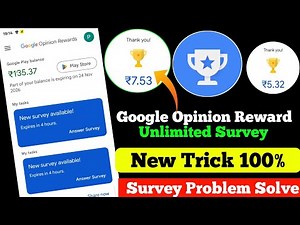 How to Get Unlimited Surveys on Google Opinion Rewards 2025 || How to Get Surveys Faster in Reward 💯