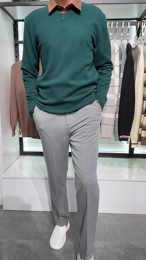 Stylish V-Neck Sweater Outfit Ideas for Men